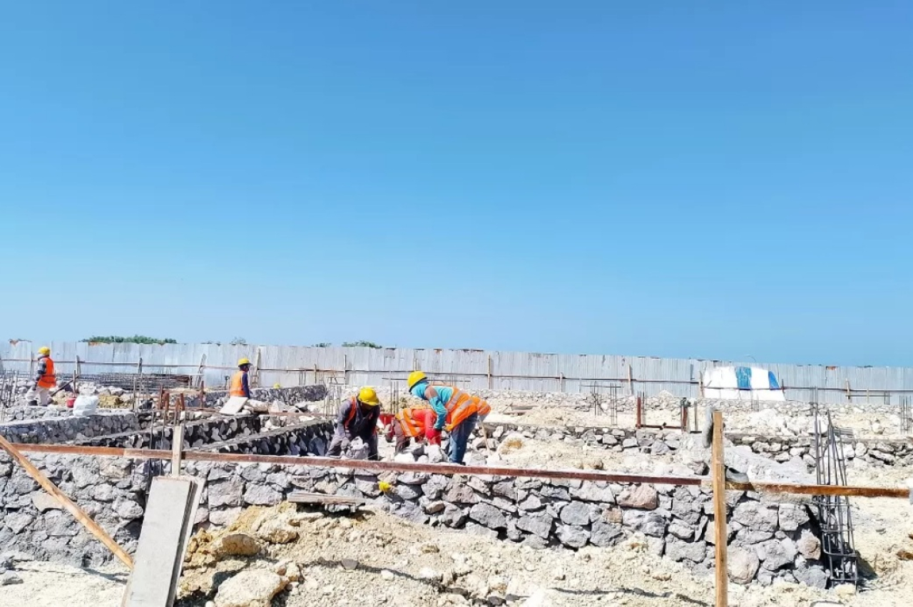 Lokasi pembangunan Labkesda Kabupaten Sampang, Jawa Timur. SP/ SMP 