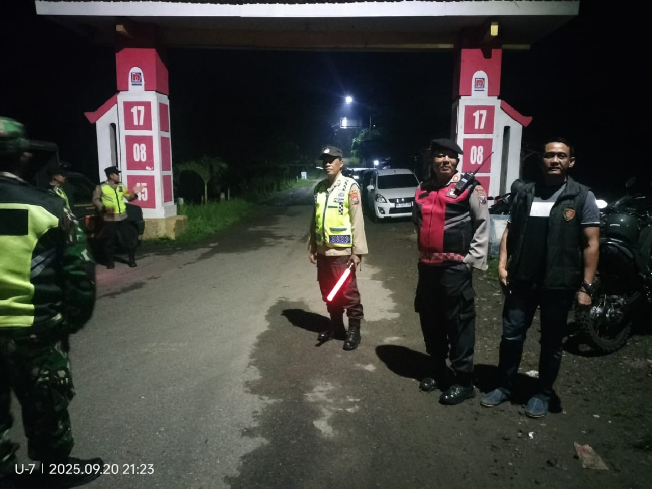 Patroli di beberapa titik dilakukan Polres Blitar pada Sabtu (20/9) malam. SP/Lestariono