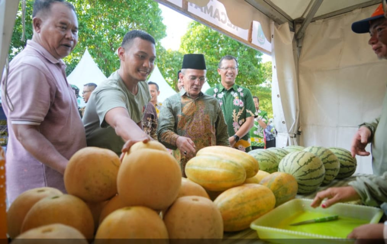 Wakil bupati Gus Shobih dalam festival agriculture 2025.