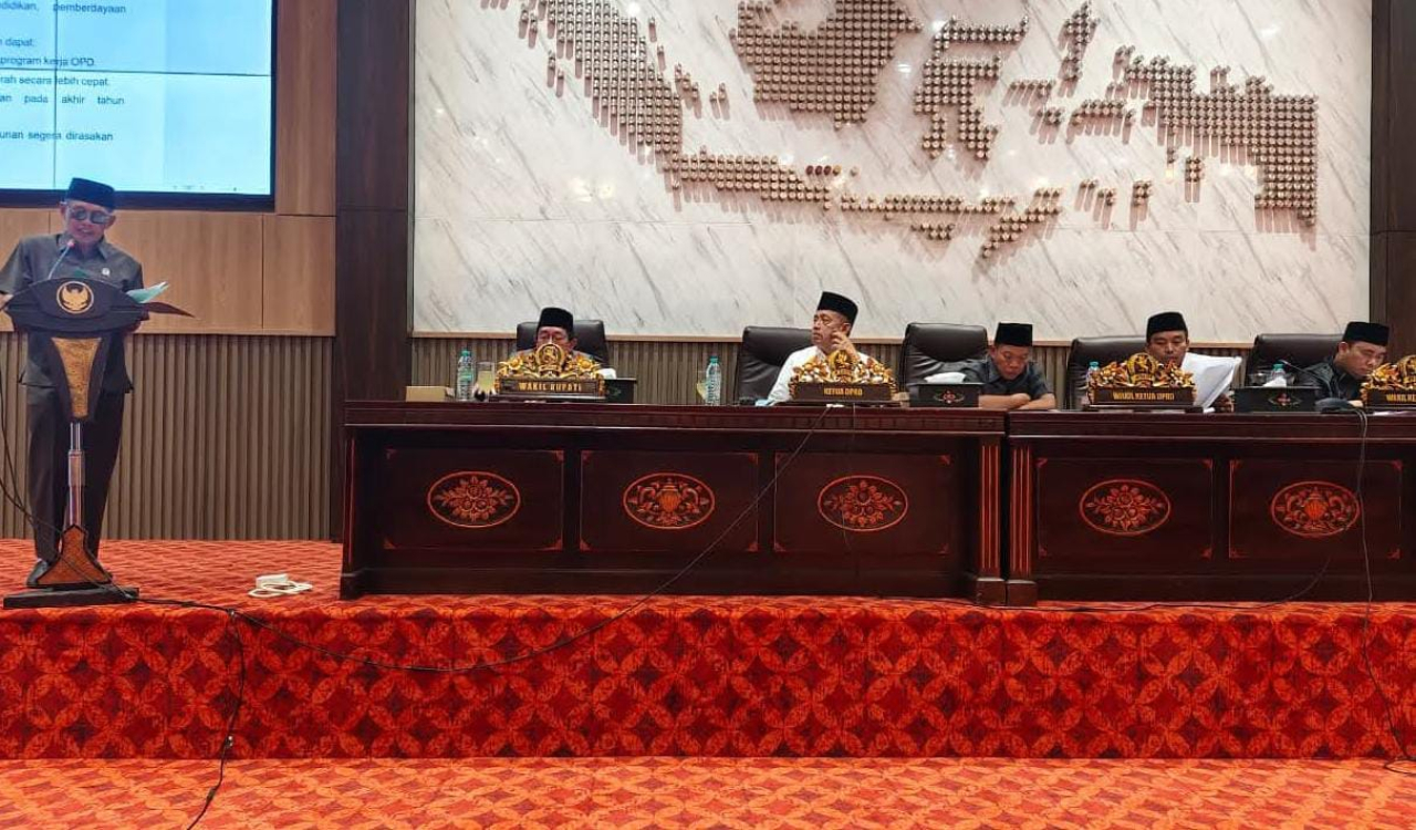 Suasana Rapat Paripurna DPRD kabupaten Sumenep.