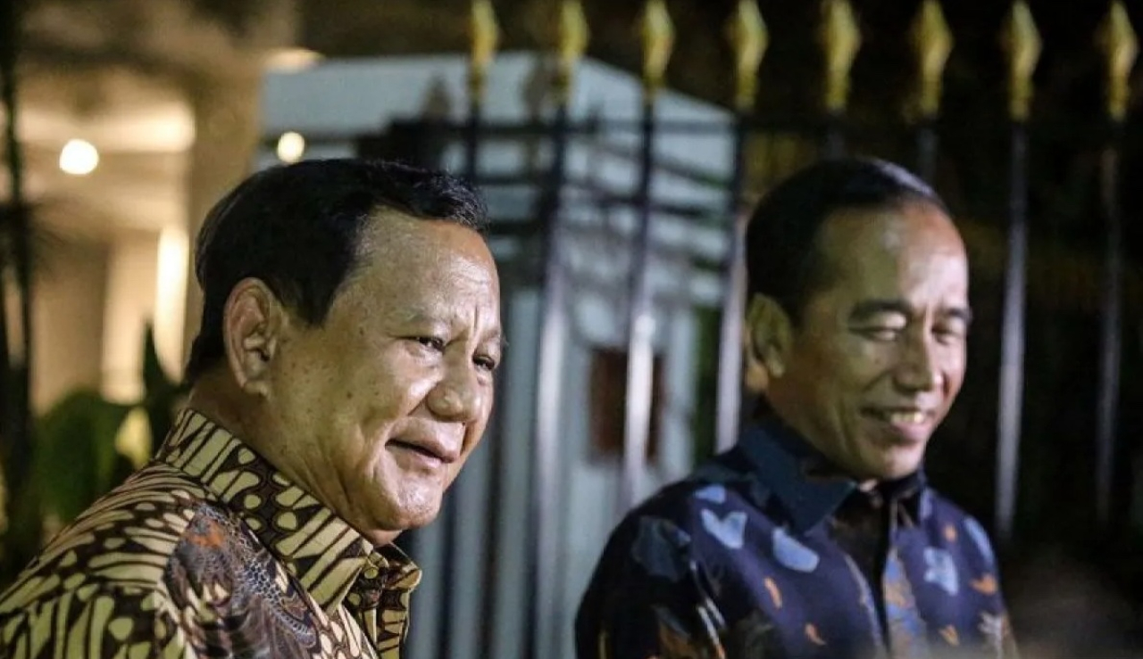 Pertemuan Presiden Prabowo Subianto dan Joko Widodo di kediaman Prabowo di Kartanegara, Jakarta.