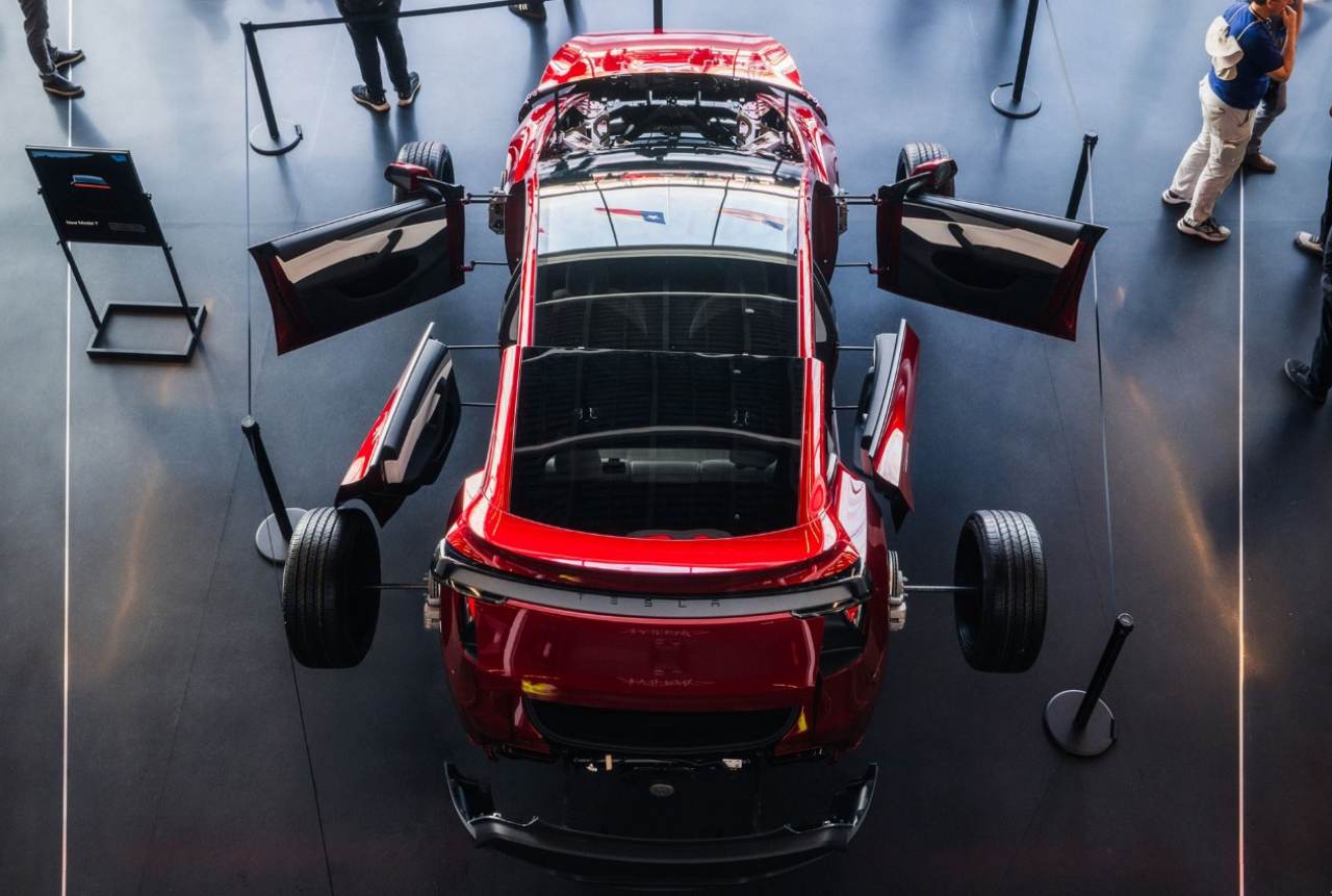 Model Y terbaru yang dipajang di Giga Texas. SP/ JKT