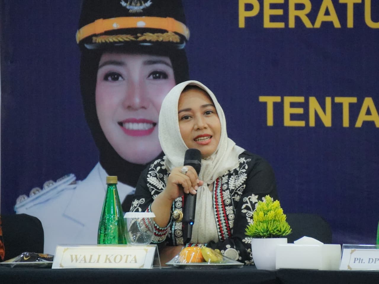 Wali Kota Mojokerto, Ika Puspitasari, saat membuka Sosialisasi Peraturan Wali Kota Mojokerto Nomor 1 Tahun 2025 tentang RDTR Kota Mojokerto Tahun 2025–2044.