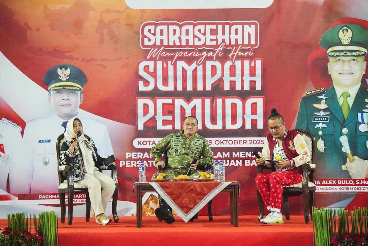 Wali Kota Ning Ita saat menghadiri Sarasehan Kepemudaan di GOR Seni Majapahit. SP/Dwy AS