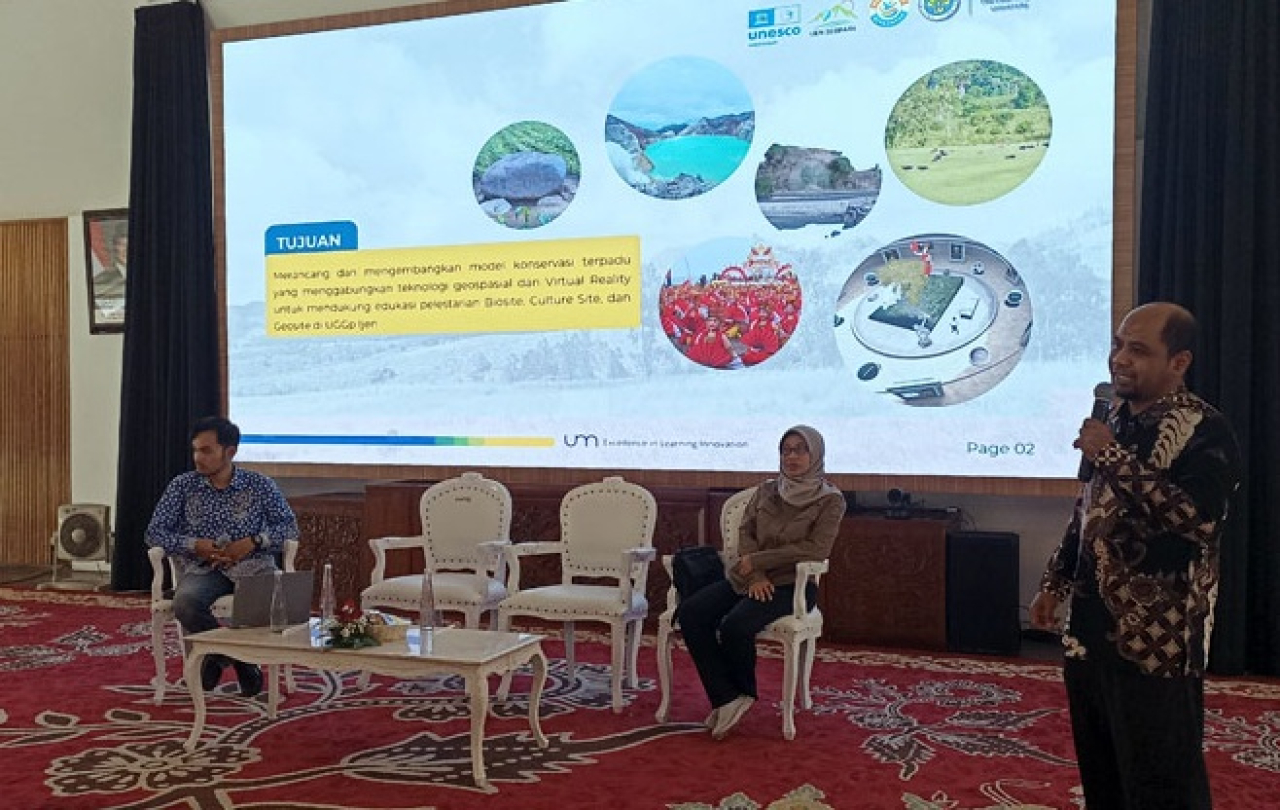 Suasana diskusi tentang Geopark Ijen yang akan yang digeber di Pendopo Sabha Swagatha Blambangan. SP/ BYW