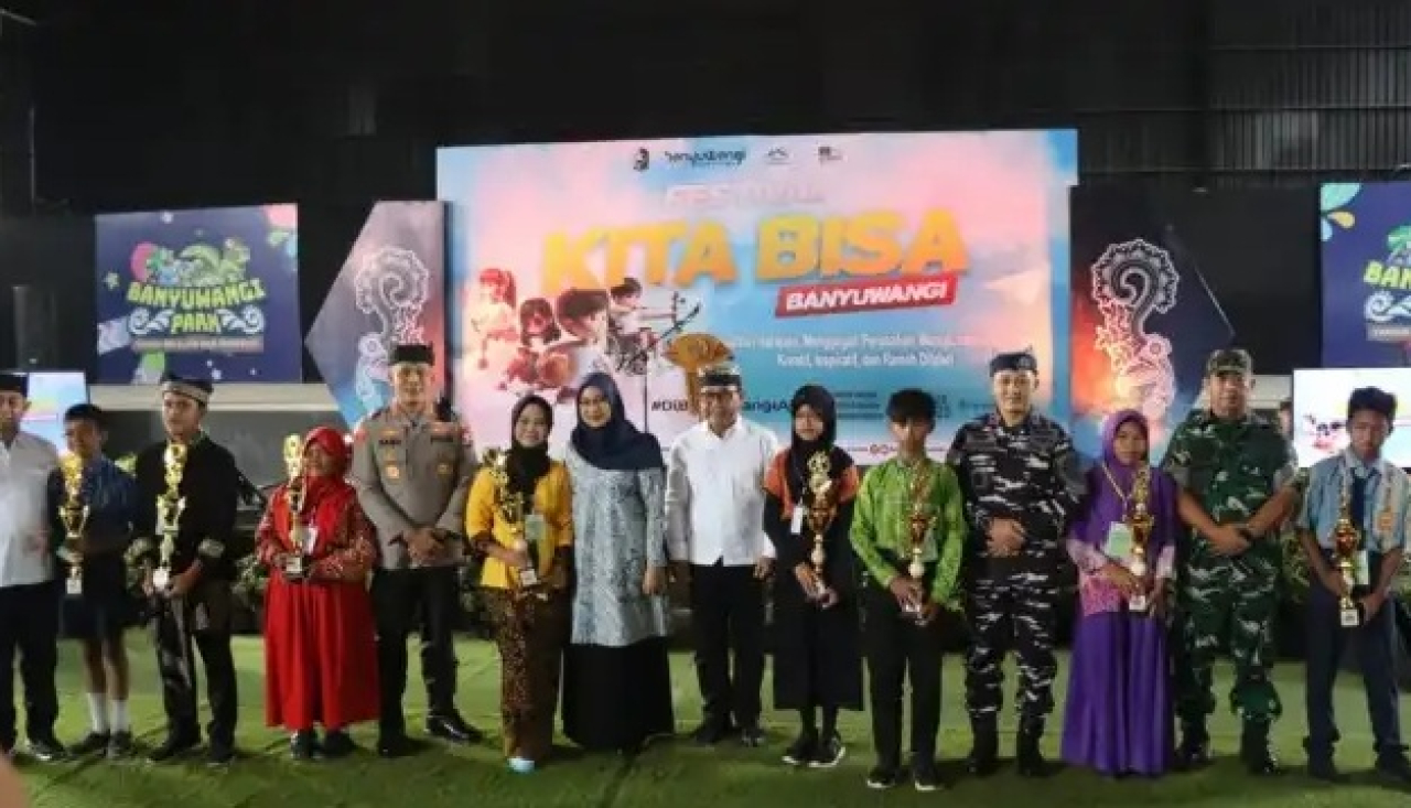 Bupati Banyuwangi, Kepala Dispendik dan Jajaran Forkopimda Hadiri Festival Kita Bisa 2025. SP/ BYW