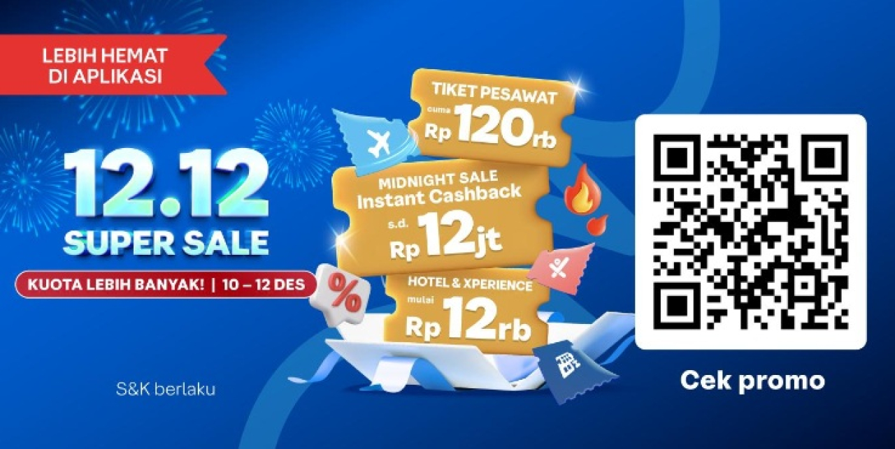 Traveloka tawarkan pemesanan tiket pesawat, hotel, dan berbagai layanan lainnya dengan mudah dan praktis.  SP/ NA