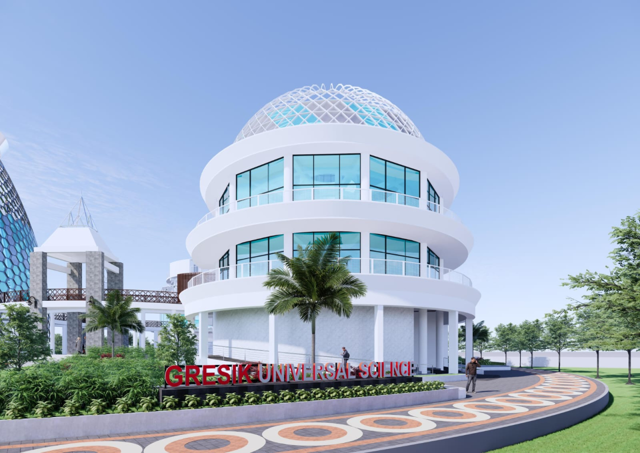 Wahana Universal Science Center di komplek Islamic Center Balongpanggang yang akan segera diresmikan Bupati Gresik Fandi Akhmad Yani agar bisa dinikmati anak-anak di tengah liburan sekolah menjelang tahun baru 2026. SP/M Aidid