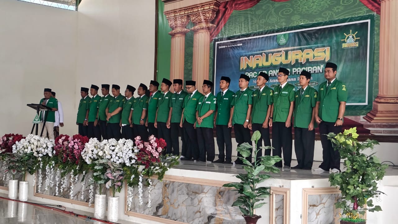 Prosesi pelantikan PAC GP Ansor Kecamatan Paciran. SP/MUHAJIRIN 