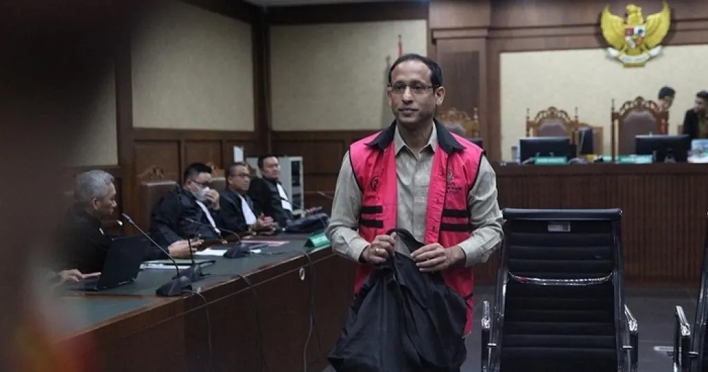 Teman Nadiem Makarim, Ditahan Kota, Jumpa Pers, Ditegur Hakim
