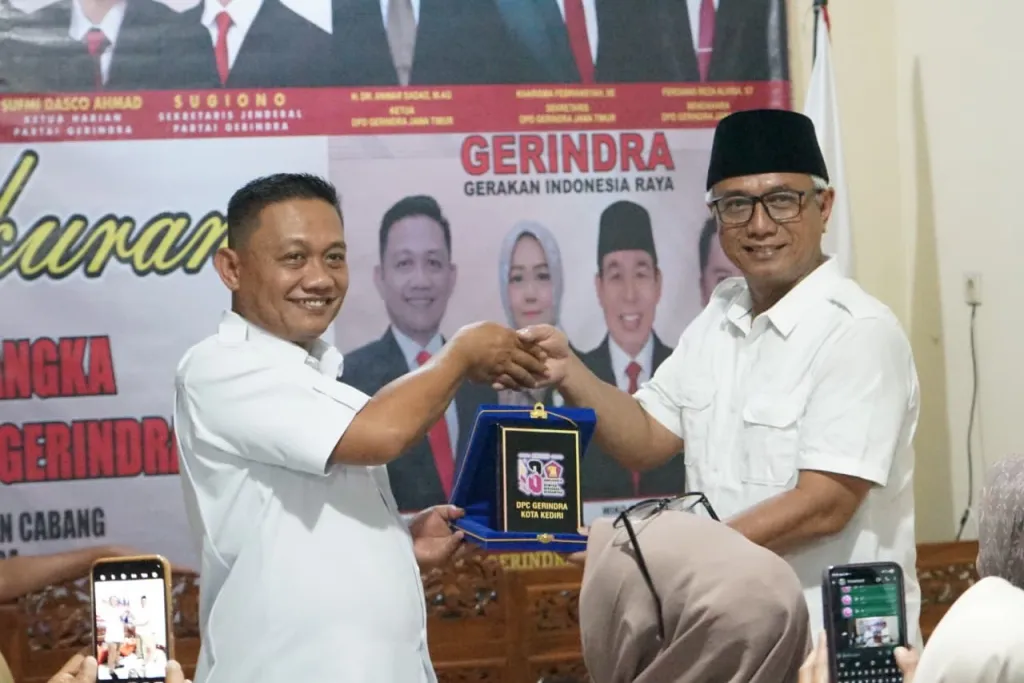 Wawali Kota Kediri Gus Qowim Hadiri Tasyakuran Harlah Partai Gerindra Ke-18, Ajak Kompak, Bergerak, dan Berdampak
