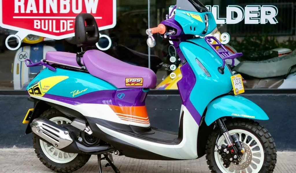 Modifikasi Yamaha Grand Filano Hybrid Tampil dengan Tema Urban Rally Cocok di Perkotaan
