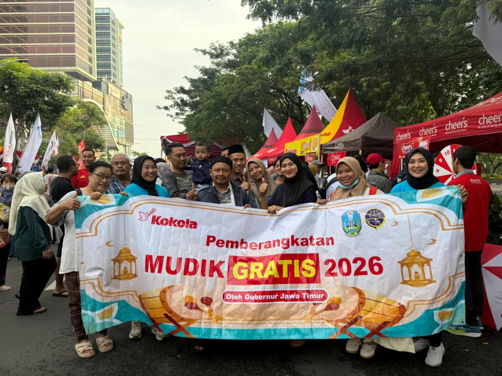 Kokola Group Konsisten Dampingi Mudik Gratis Jatim, Tebar Sharing Happylicious untuk 4.000 Pemudik