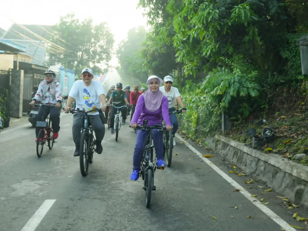 Jelang Mojotirto 2026, Ning Ita Pimpin Korve di Taman Bahari Majapahit