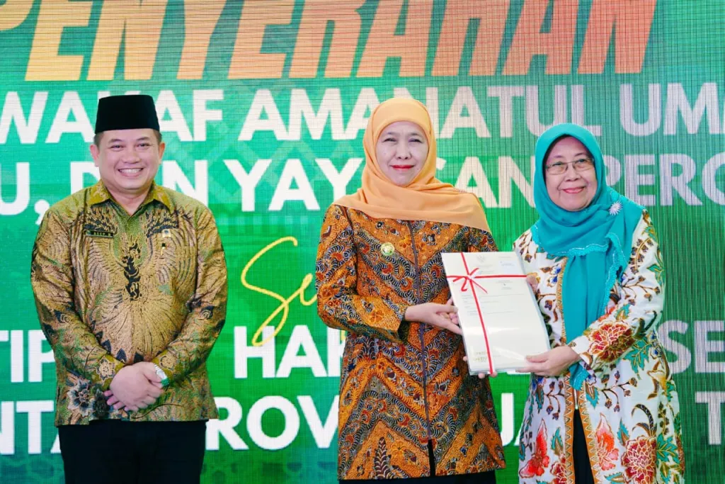 Khofifah Dorong Percepatan Sertifikasi Tanah Wakaf, Cegah Sengketa dan Penyusutan Aset