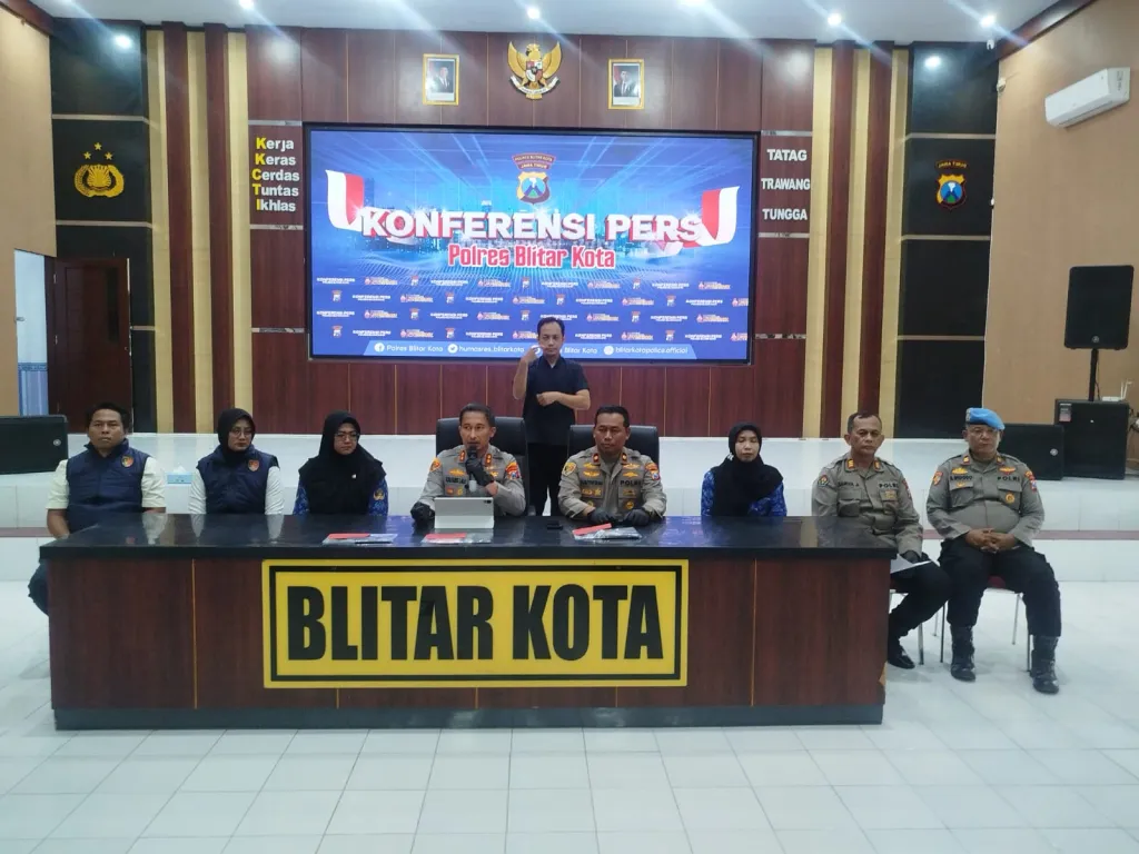 Sat Reskrim Polres Blitar Kota Berhasil Bongkar Kasus TPPO Manfaatkan Anak di Bawah Umur
