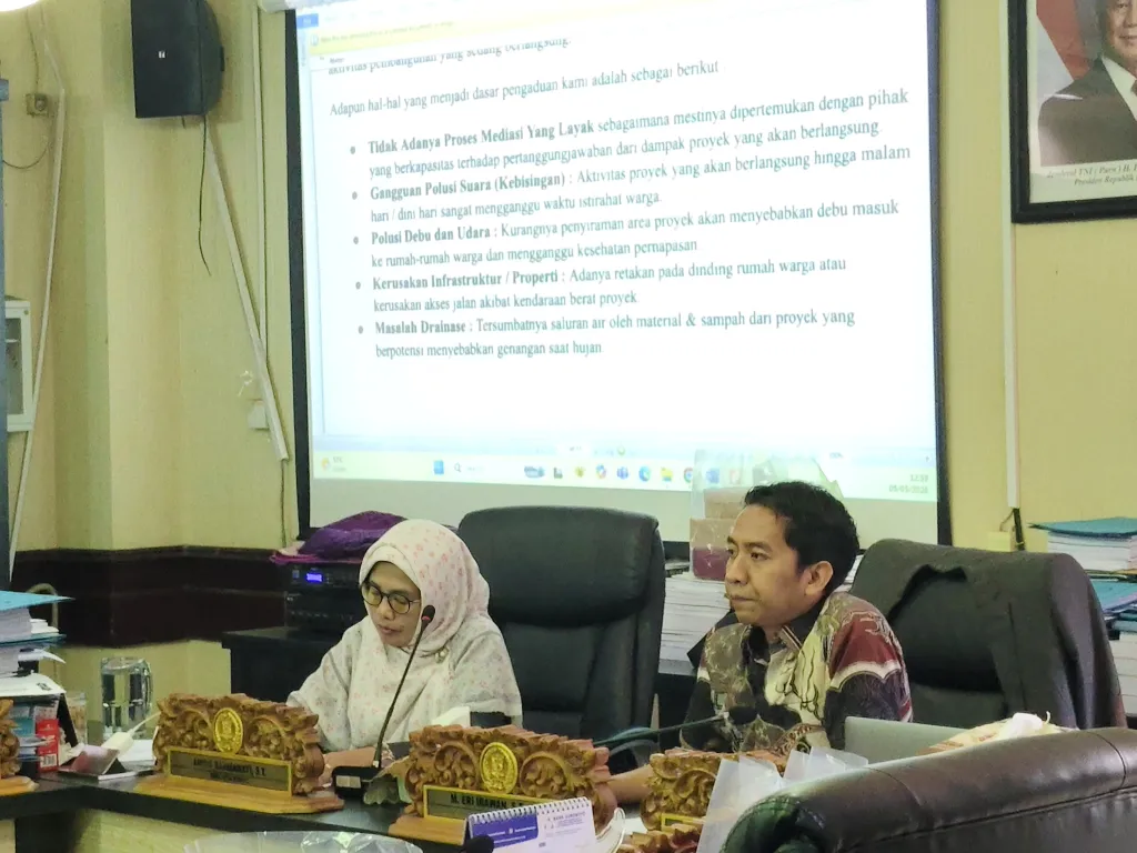 Hearing di Komisi C DPRD Surabaya,  Proyek Pembangunan PT Wulandaya Capai Kesepakatan dengan Warga