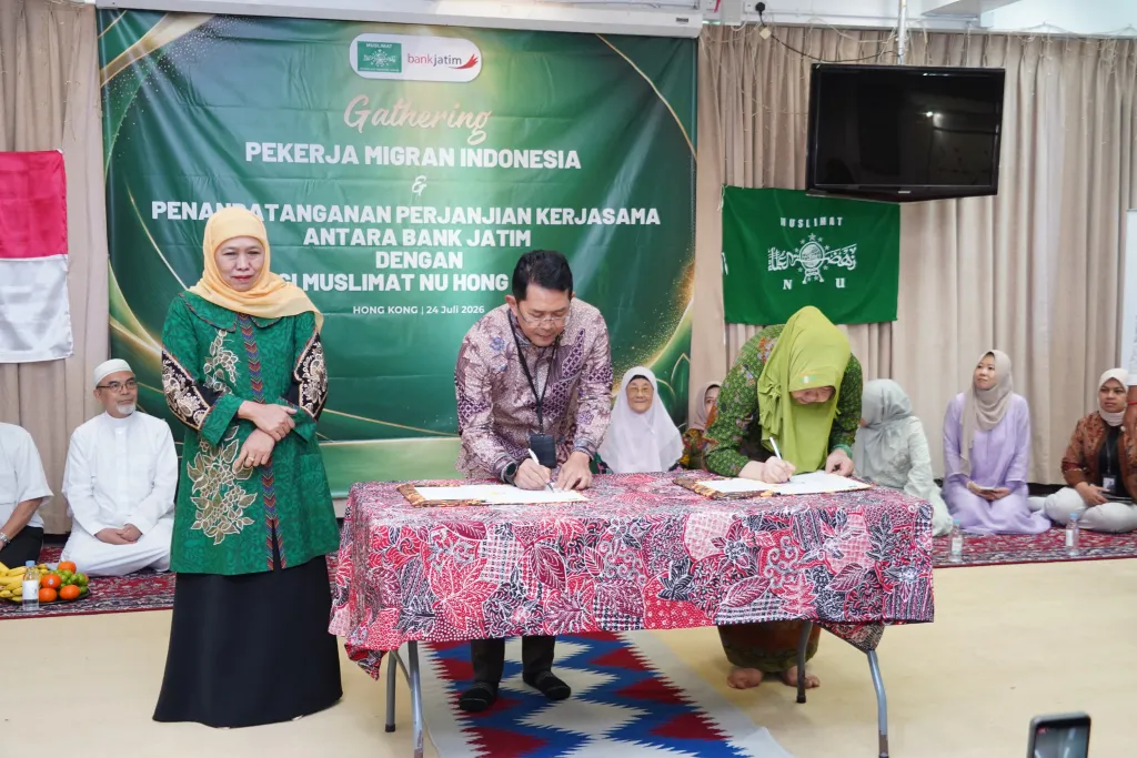 Bank Jatim dan PCI Muslimat NU Hong Kong Jalin Kerja Sama Pemanfaatan Layanan Remitansi bagi PMI