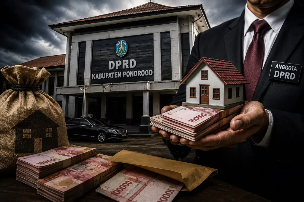 Rugikan Negara Rp 3,6 M, Tunjangan Perumahan Dewan Ponorogo Tembus 7 M Per Tahun?