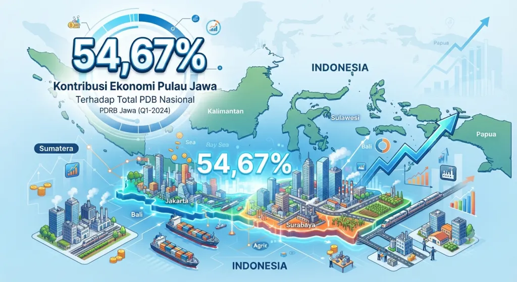 Baca juga : Kontribusi Ekonomi Pulau Jawa Capai 54,67% Atas Total PDB Nasional