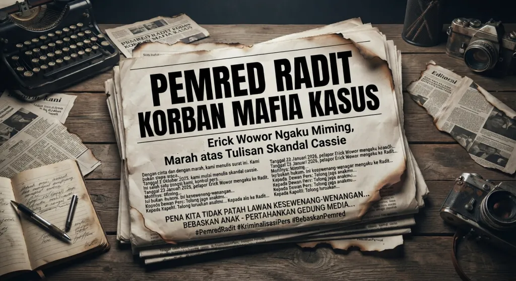Pemred Radit Korban Mafia Kasus