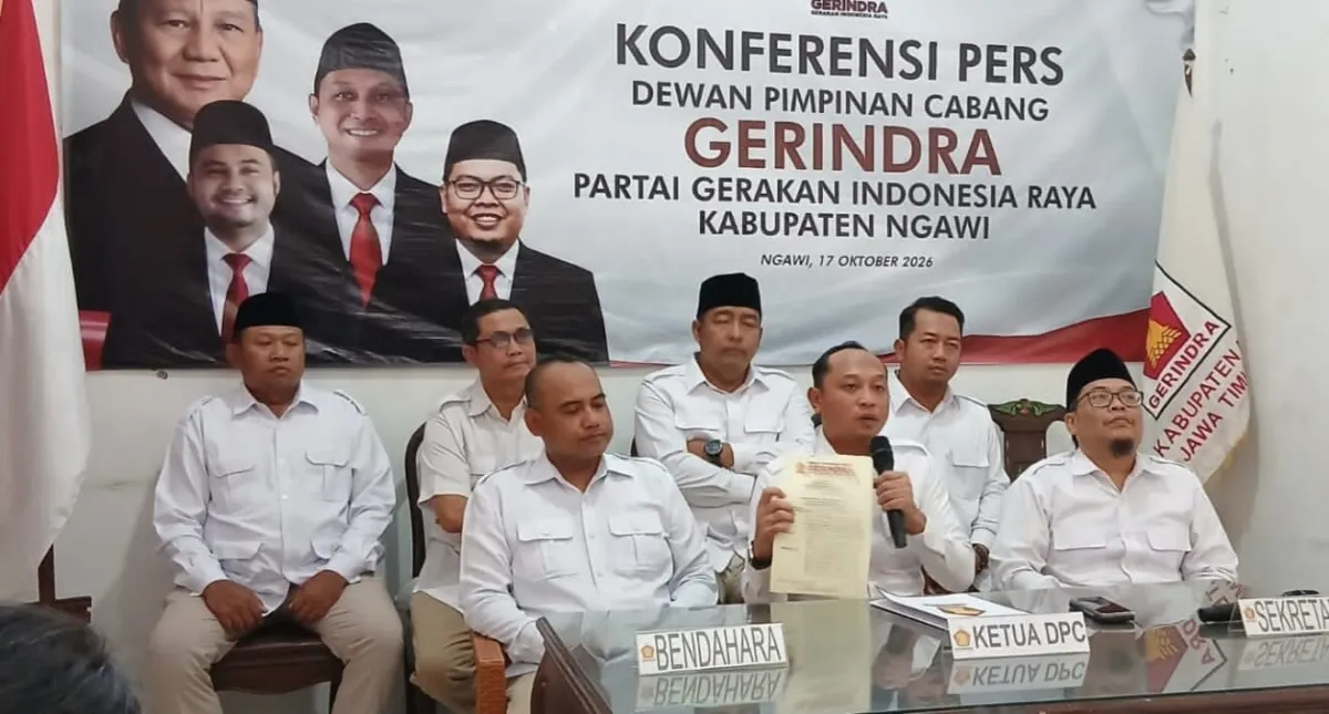 Sah! Anggota DPRD Jatim Darmawan Sutanto Pimpin Gerindra Ngawi