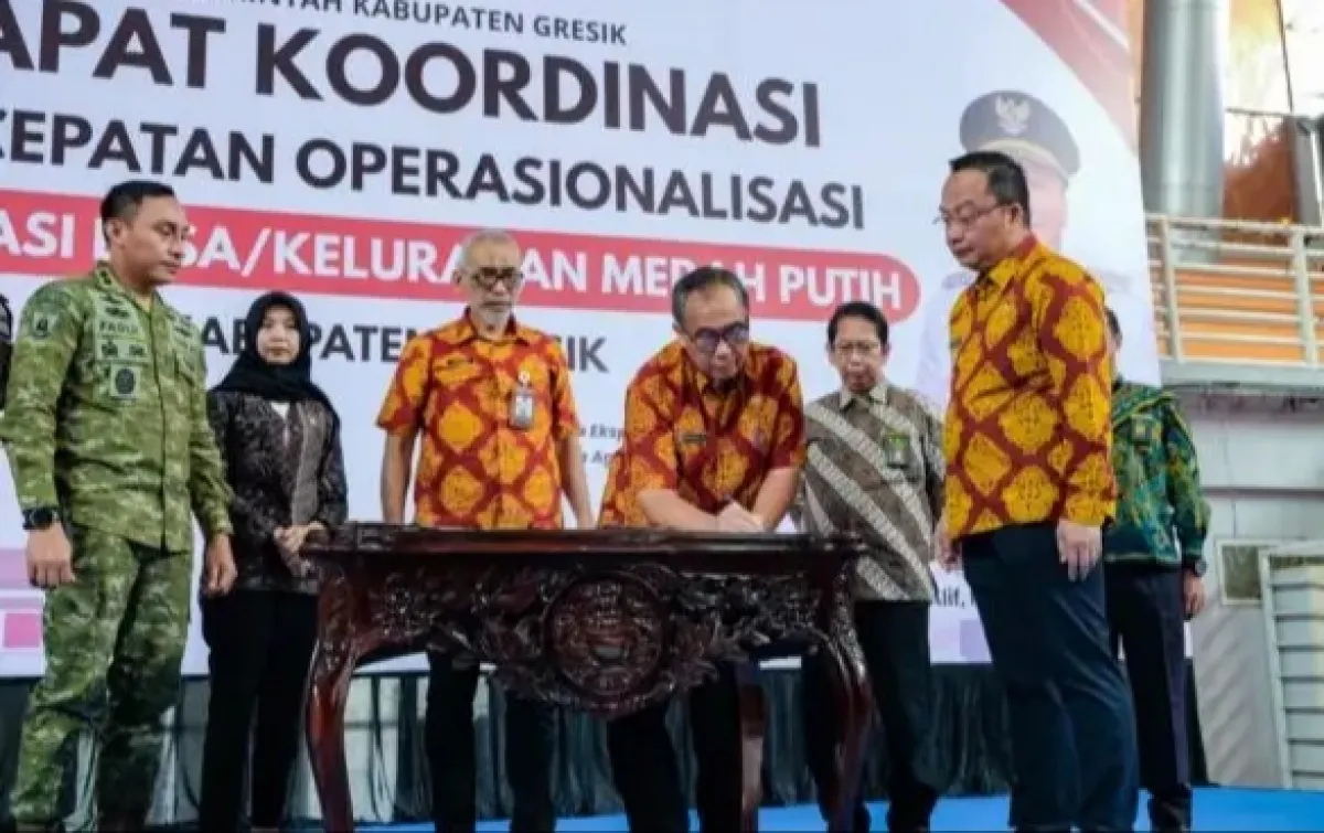 Pembangunan 259 Gerai Koperasi Merah Putih di Gresik rampung