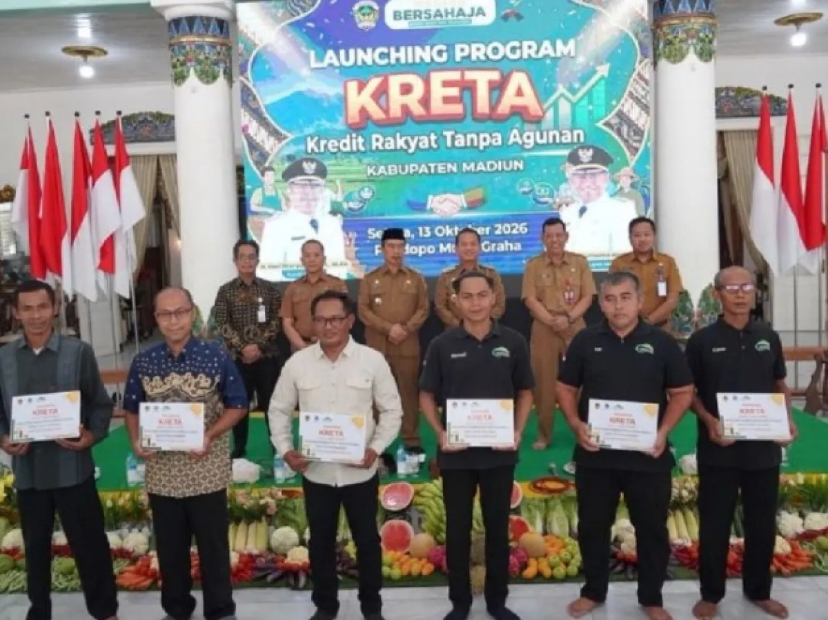 Buka Akses Permodalan Petani Milenial, Pemkab Madiun Luncurkan Program ‘KRETA’