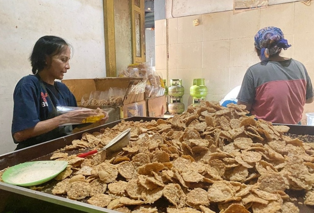 Salah satu produsen UMKM keripik di Kota Malang, Jawa Timur. SP/ MLG