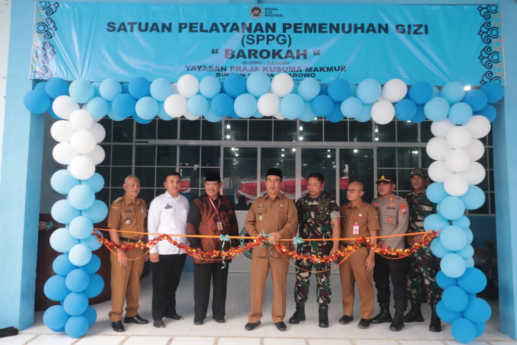 Peresmian SPPG Barokah Yayasan Praja Kusuma Makmur di Desa Sewulan, Kecamatan Dagangan, Selasa (10/2/2026). SP/ MDN