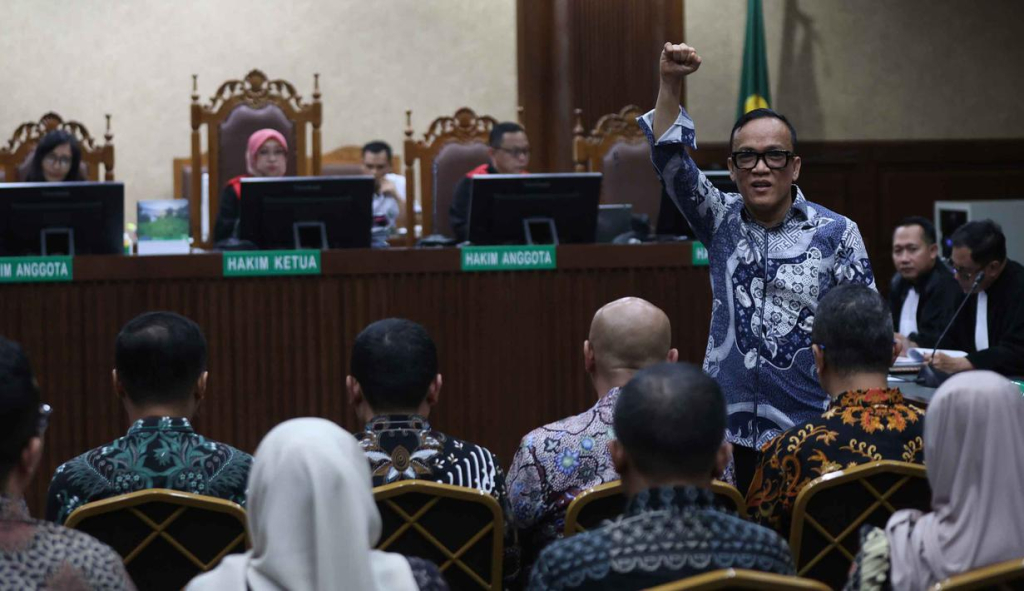 Terdakwa kasus dugaan pemerasan dalam pengurusan sertifikat K3 di Kementerian Ketenagakerjaan, Immanuel Ebenezer alias Noel kembali menjalani sidang lanjutan di Tipikor Jakarta.