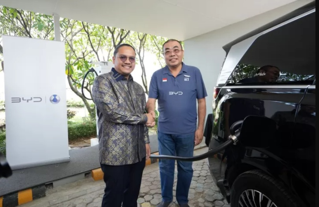 Posko mudik BYD di Lebaran 2026 fast charging BYD. SP/ JKT