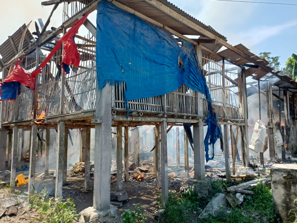 Penampakan kandang ayam di Blitar pasca kebakaran. SP/ Lestariono