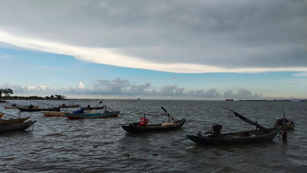 Perahu nelayan Mengare di Bale Laok, Desa Kramat, Kecamatan Bungah, Gresik. SP/MAIDID