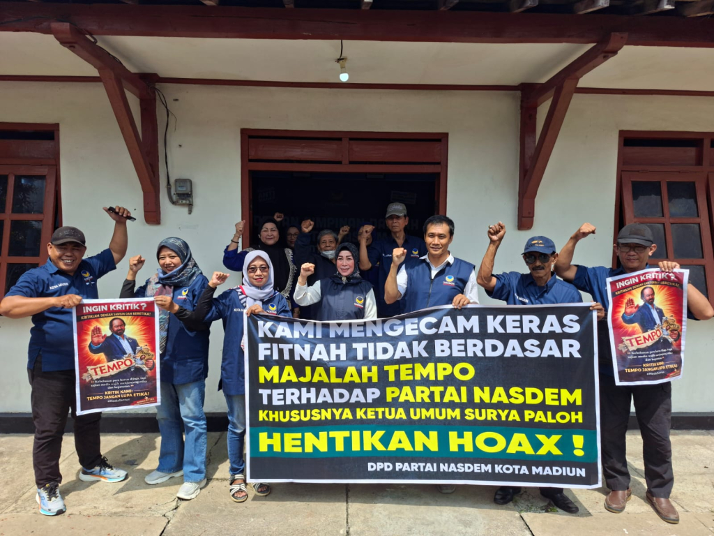 Kader Partai Nasdem memprotes pemberitaan majalah Tempo.