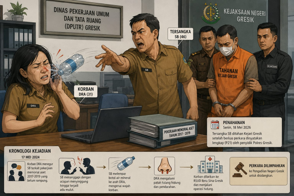 Ilustrasi. Kejaksaan Negeri Gresik resmi menahan seorang Pegawai Pemerintah dengan Perjanjian Kerja (PPPK) di lingkungan Dinas Pekerjaan Umum dan Tata Ruang (DPUTR). SP/ MAIDID
