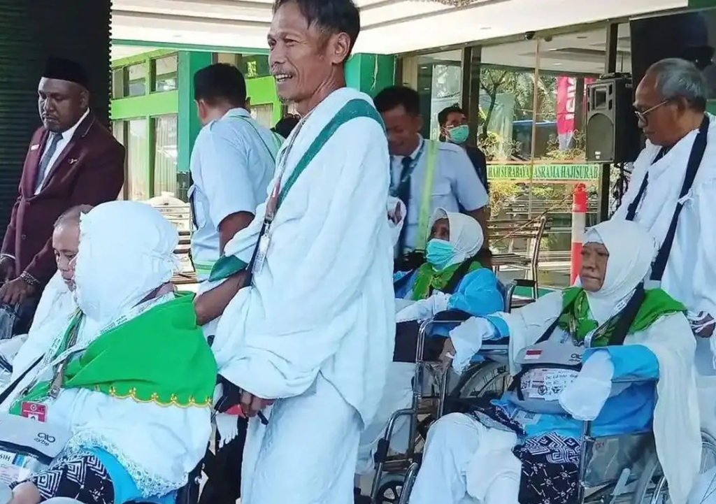 Calon Jemaah Haji (CJH) di Embarkasi Surabaya. SP/ SBY