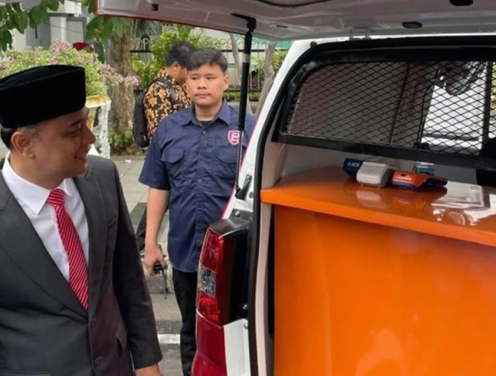 Wali Kota Eri launching parkir digital di Jalan Sedap Malam Suraba SP/ SBY