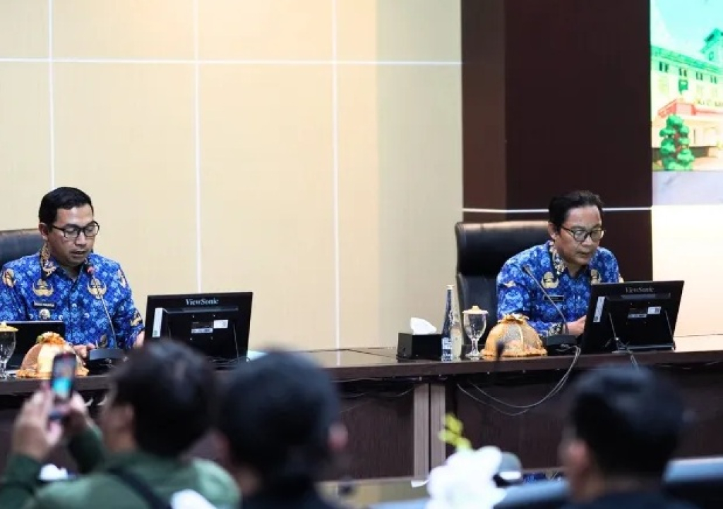 Plt Wali Kota Madiun Bagus Panuntun saat peluncuran rangkaian peringatan Hari Jadi Kota Madiun ke-108. SP/ MDN