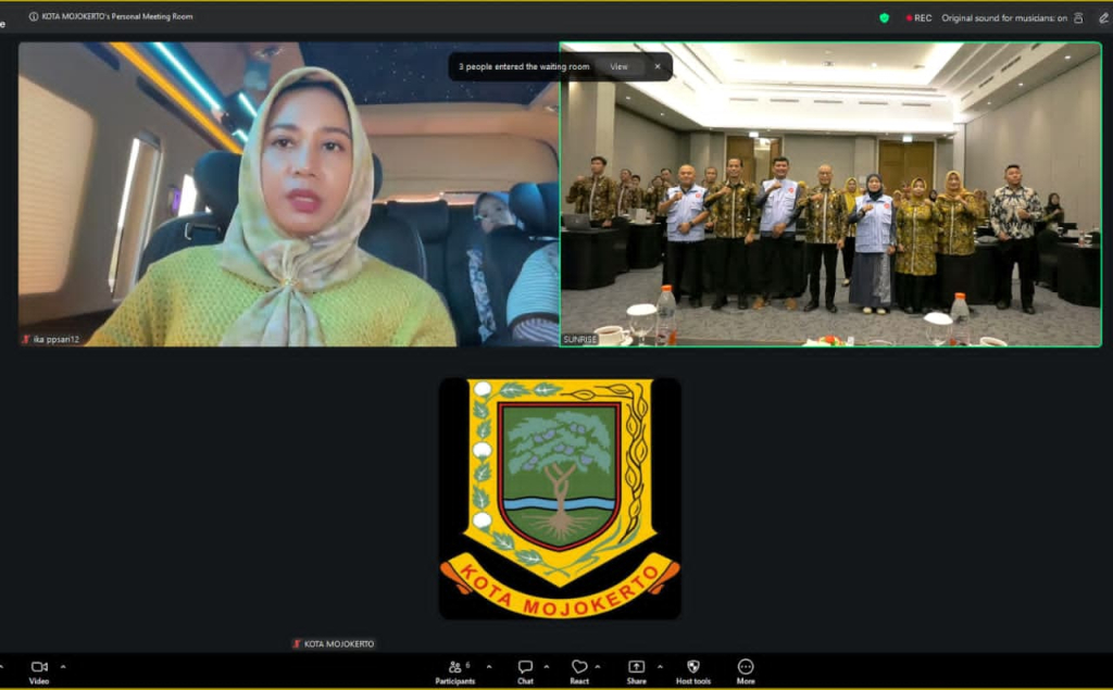 Wali Kota Mojokerto Ika Puspitasari saat membuka secara daring Sosialisasi Gratifikasi dan E-Learning Peningkatan Pemahaman Gratifikasi Tahun 2026, di Hotel Ayola, Kamis (04/06/2026). SP/ DWI