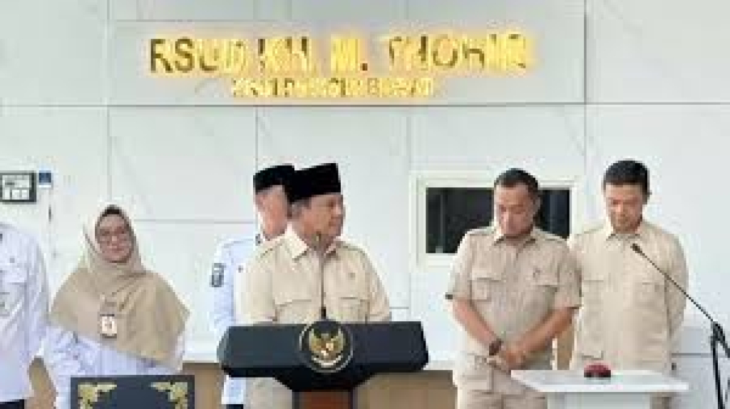 Peristiwa Prabowo, Minta Pengelola RSUD Jangan Korupsi