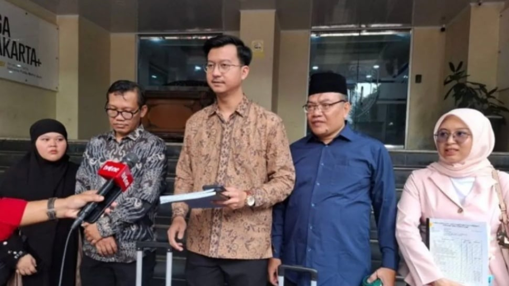 Kuasa hukum korban biro perjalanan umrah dan haji Hannania Travel, Joddy Mulyasetya Putra saat ditemui di Ditreskrimum Polda Metro Jaya