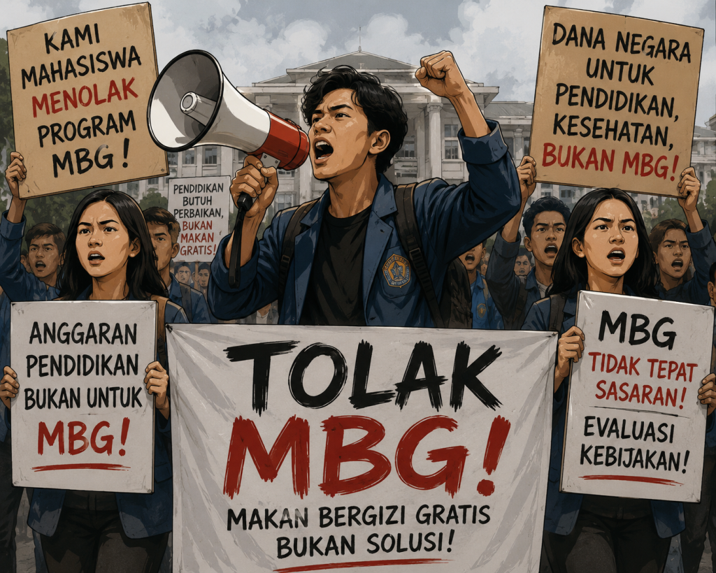 Peristiwa Petisi Tolak MBG Tembus 31 Ribu Tanda Tangan, BEM Unair Desak Evaluasi Serius Pemerintah