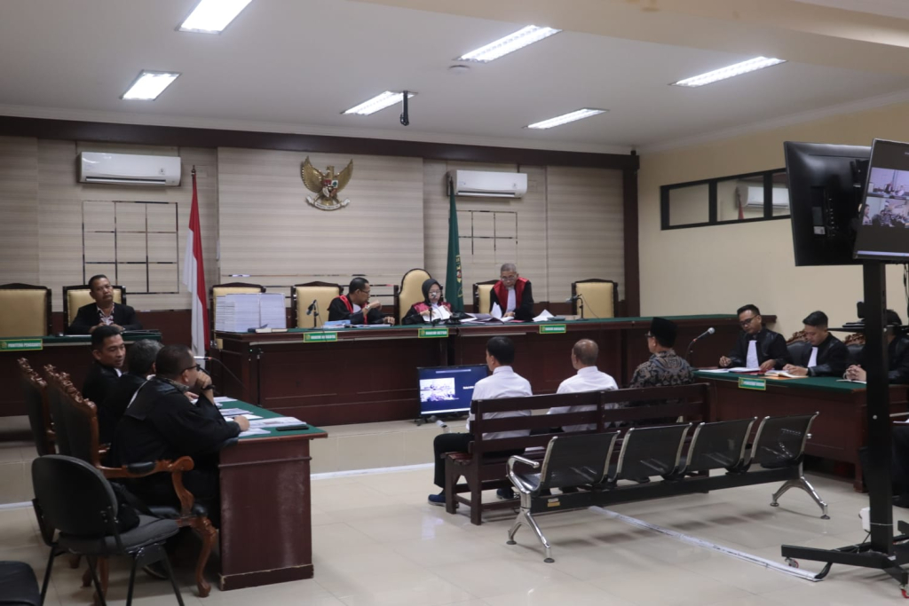 Sidang perdana kasus korupsi Madiun di Pengadilan Tipikor Surabaya.