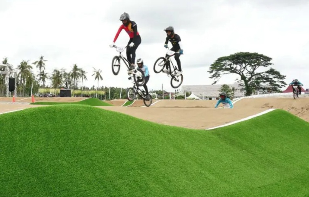 Ajang balap sepeda BMX Supercross yang digelar Pemkab Banyuwangi. SP/ Humas Pemkab Banyuwangi