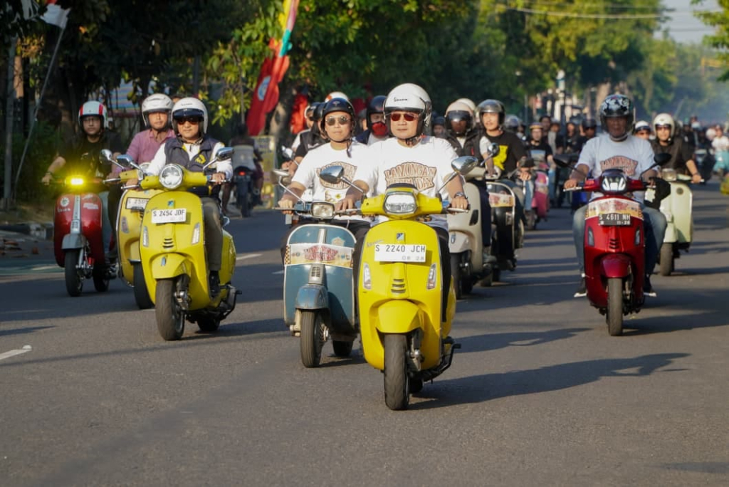 Peristiwa Memeriahkan HJL dan Bhayangkara, Lamongan Gelar Vespa Day 2026