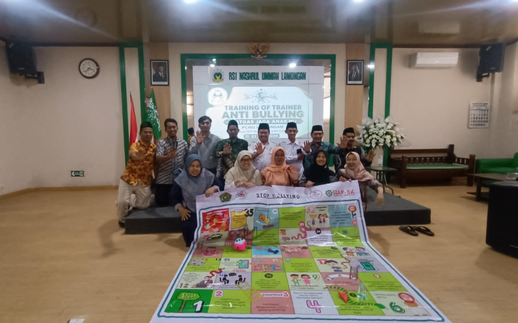 Satgas Jaga Anak NU PCNU Lamongan gelar training of Anti Bullying. SP/MUHAJIRIN 