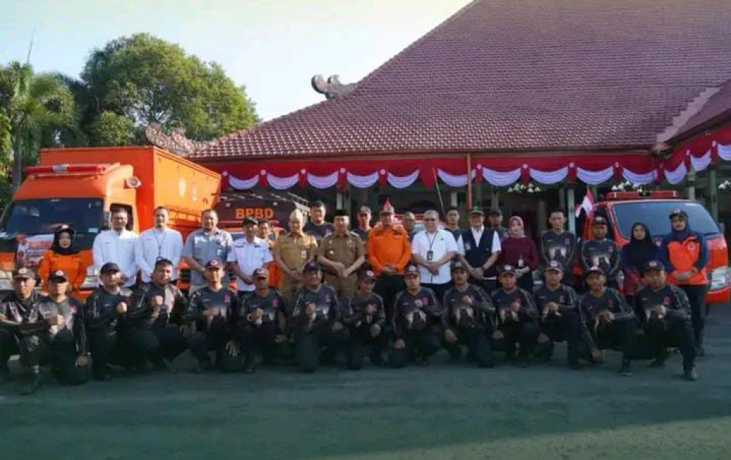 Apel gelar peralatan BPBD di pendopo Muda Graha, Senin (20/7/2026).