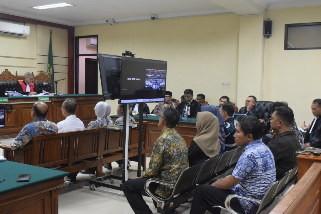 Sidang Kasus korupsi Kota Madiun di pengadilan Tipikor Surabaya.