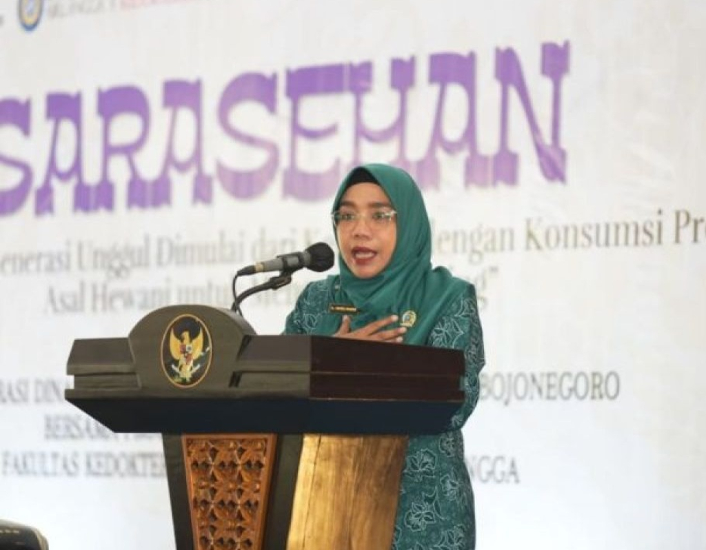 Ketua Tim Penggerak Pemberdayaan dan Kesejahteraan Keluarga (PKK) Kabupaten Bojonegoro, Cantika Wahono. SP/Foto:Pemkab Bojonegoro